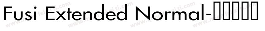 Fusi Extended Normal字体转换